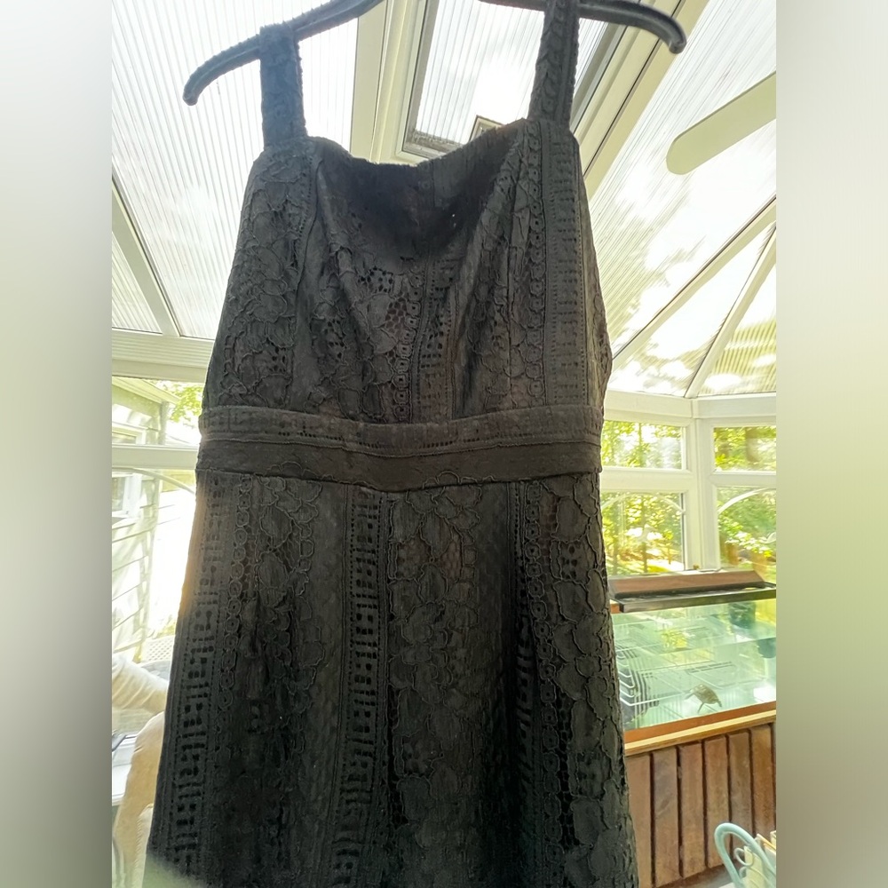 As U Wish - Black Lace Floral Pattern - Size L
